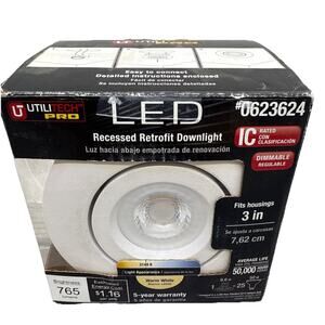 UtiliTech Pro LED Recessed Retrofit Downlight #0623624 - White {10}